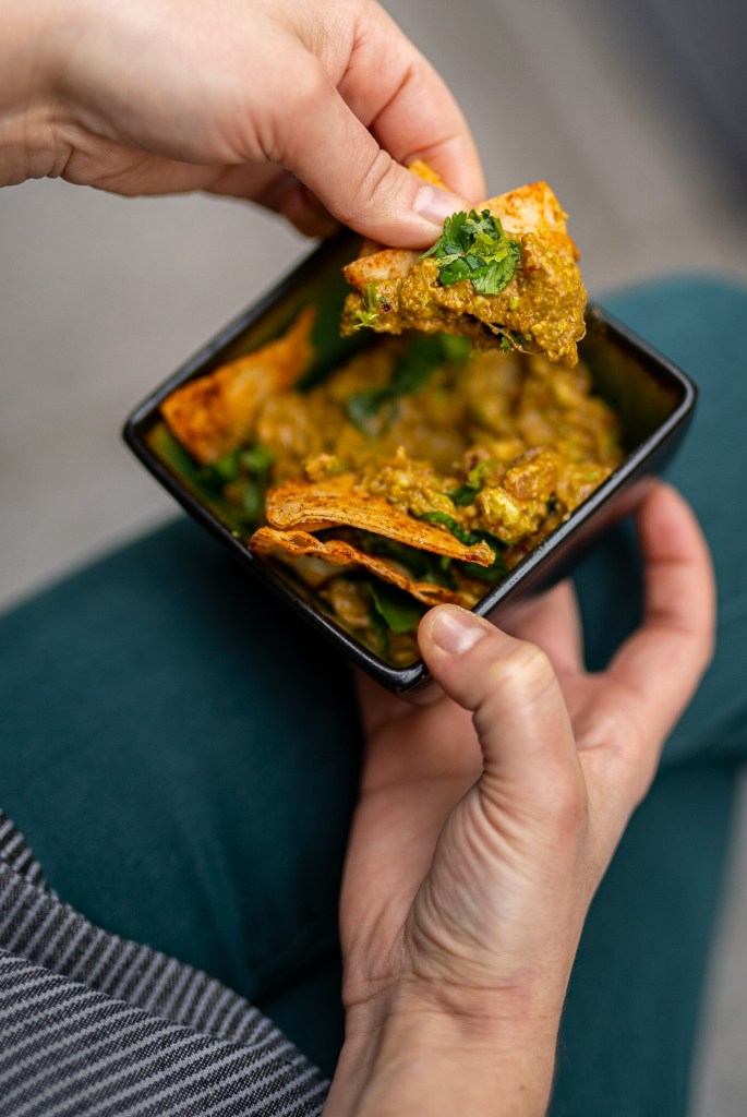 Guacamole fumé et tortillas artisanales